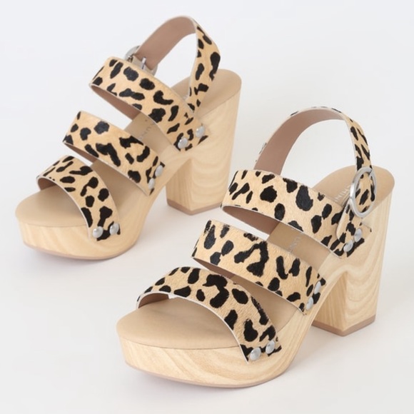 Chinese Laundry Shoes - Chinese Laundry Flower Cheetah Platform Heels